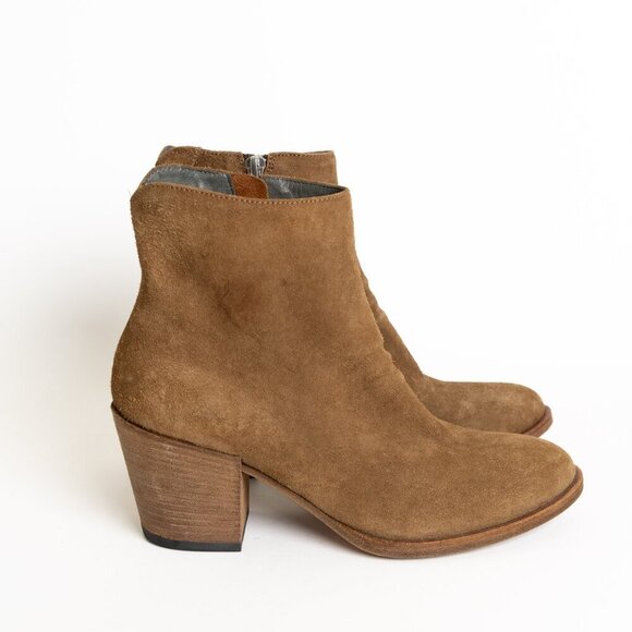 Officine Creative Josee 006 Boots Brown Suede Bootie Italy Handmade EU 36.5 NEW - Picture 3 of 16